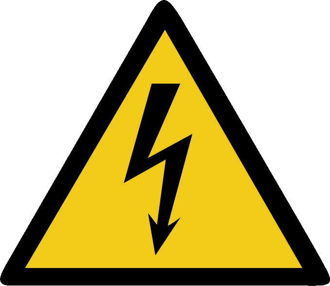 Warnung vor elektrischer Spannung